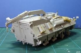 TRIDENT Armoured recovery vehicle LAV-R (sand color) Diecast models