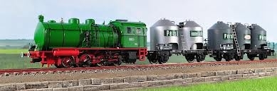 TRIX Coffret locomotive 040 à air comprimé + 2 wagons silo PERSIL Locomotives and railcars
