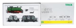 TRIX Coffret locomotive 040 à air comprimé + 2 wagons silo PERSIL Echelle HO