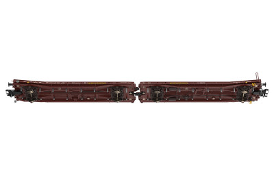 TRIX couplage de wagons plats Laads TWA ep VI (chargé de 4 VW Crafter) Echelle HO