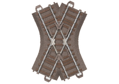 TRIX voie C croisement 103,3mm /48,6° Echelle HO