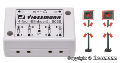 VIESSMANN 2 St ANDRE crossing complete with blinker electronics N scale