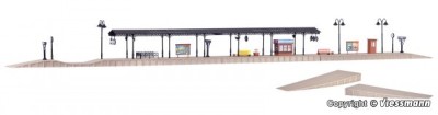 VOLLMER maquette plastique à construire de quai de gare ( extensibles en 6 parties)(colle non incluse) Echelle HO