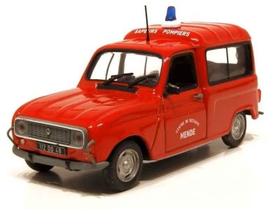 VITESSE Renault 4L fourgonnette 4F4 pompiers 