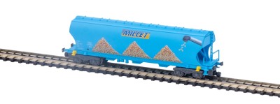 AZAR MODELS wagon céréalier face bombées MILLET logo maïs Z scale