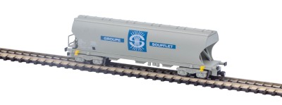 AZAR MODELS wagon céréalier face bombées SOUFFLET Z scale