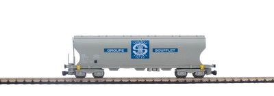 AZAR MODELS wagon céréalier face bombées SOUFFLET Z scale