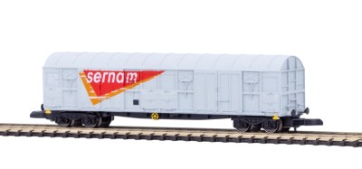 AZAR MODELS wagon couvert à bogies SERNAM Gris (nouvelle deco) Trains