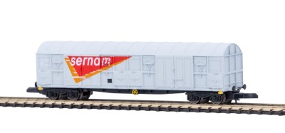 AZAR MODELS wagon couvert à bogies SERNAM Gris (nouvelle deco) Trains