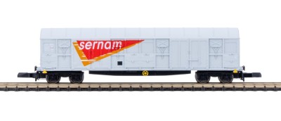 AZAR MODELS wagon couvert à bogies SERNAM Gris (nouvelle deco) Trains