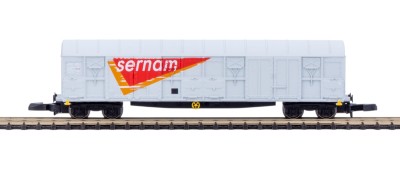 AZAR MODELS wagon couvert à bogies SERNAM Gris (nouvelle deco) Trains