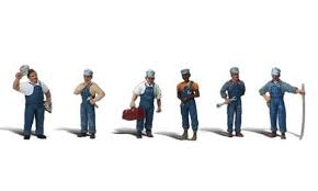 WOODLAND SCENICS  figure set Train mechanics US Kits and plastic figures