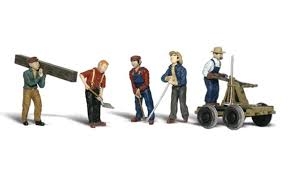 WOODLAND SCENICS  figure set rail workers  US HO scale