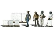 WOODLAND SCENICS set of Beekeepers Kits and plastic figures