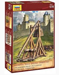ZVEZDA plastic kit of medieval siege engine trébuchet (cement and paints not included) Kits and landscapes